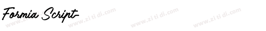 Formia Script字体转换